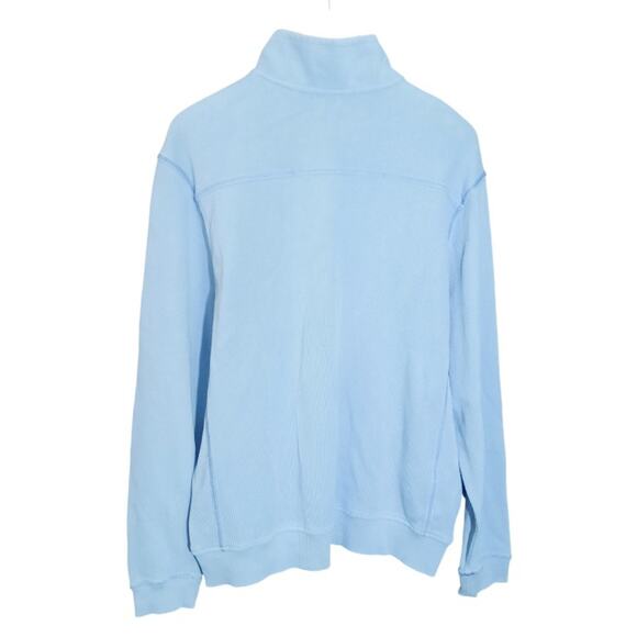 Tommy Bahama Mens Relax Tobago Bay Quarter Zip Blue Pullover Size Medium - Picture 2 of 7